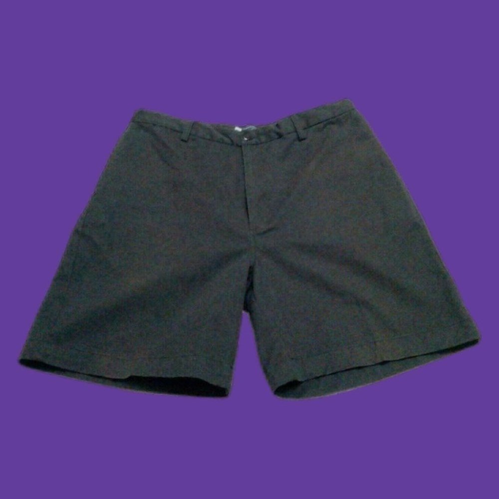 "Blue Generation" Men's Shorts (34x7.5) Black Woven Classic Basic Comfort Waist - Picture 4 of 15